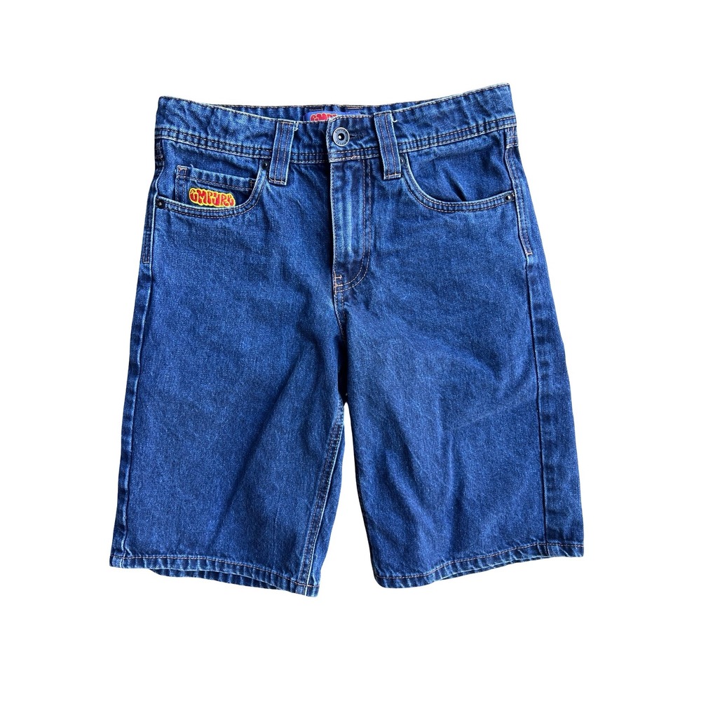 Empyre Kids Denim Shorts Size 25 Blue Dark Wash Adjustable Waist Skateboarding
